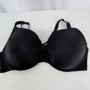 Torrid Curve Black 360 Back Smoothing Push Up‎ Plunge Bra 44DDD Wired Padded
